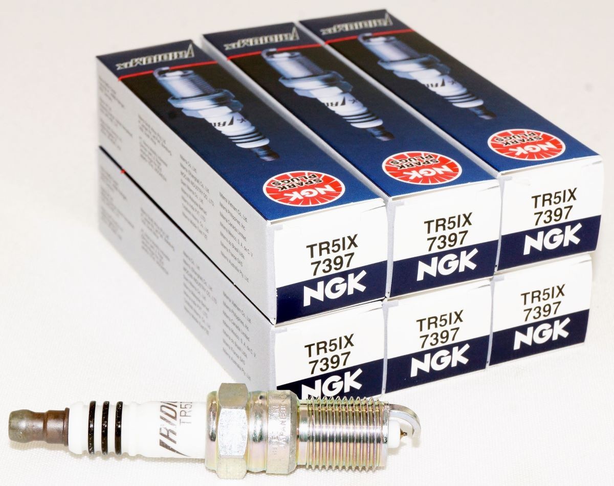 6 Pack Genuine NGK 7397 Iridium IX Spark Plugs TR5IX for Ford GM Mazda Mercedes