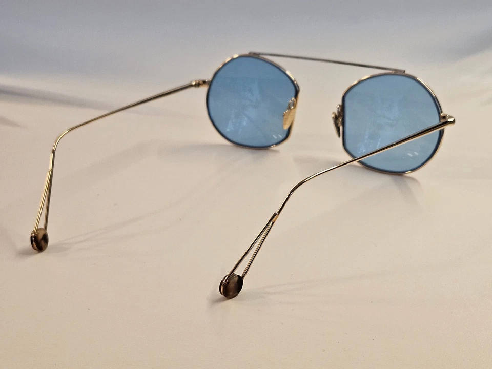 Ahlem Place des Victoires Sunglasses Champagne Blue lens FullRim 47mm Eyewear - Image 4 of 4