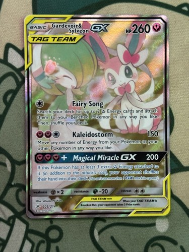 Gardevoir & Sylveon GX (Alternate Full Art) 205/214 Sm-Unbroken Bonds Holo