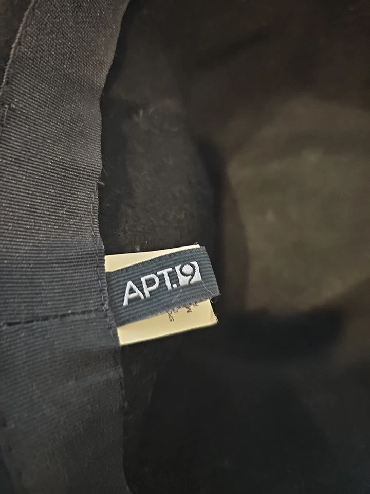 Sombrero cubo Fedora negro - Apt.9 100 % lana  Foto 4 de 4