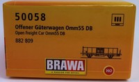 Brawa 50058 H0 Offener GüTerwagen Omm55 882 809 Ep. III DB