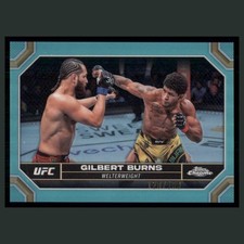 Gilbert Burns Chrome 2024 Aqua Refractor /199 #70