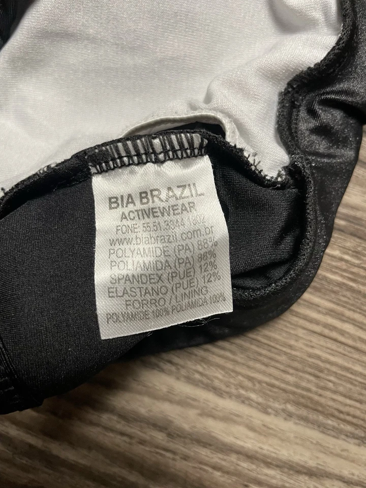 Bia Brazil Black Crisscross Back Sports Bra, Size S - Image 3 of 4