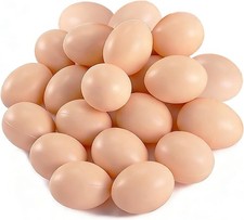 Fake Nest Eggs Brown Easter Eggs for Craft Get Hens to Lay Eggs 20Pcs