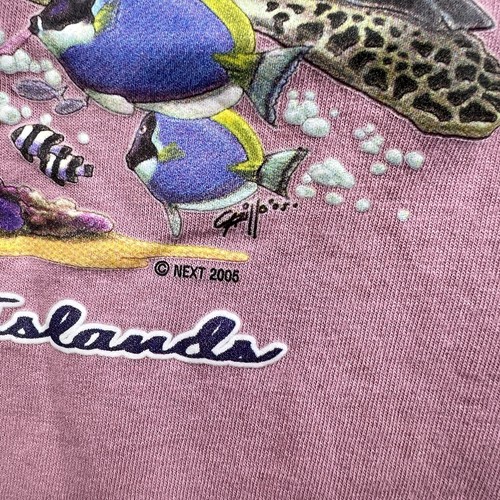 Y2K Vintage Turtle and Fish's Cayman Island Animal Print Shirt 2005 Size Small - Bild 3 von 8
