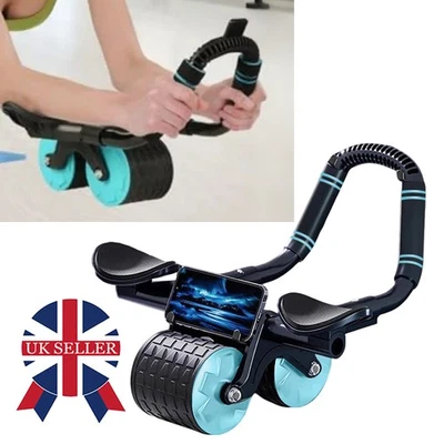 Automatic Rebound AB Roller Exercise Fitness-Wheel Abdominal Wheel Elbow Support - Image 1 of 4