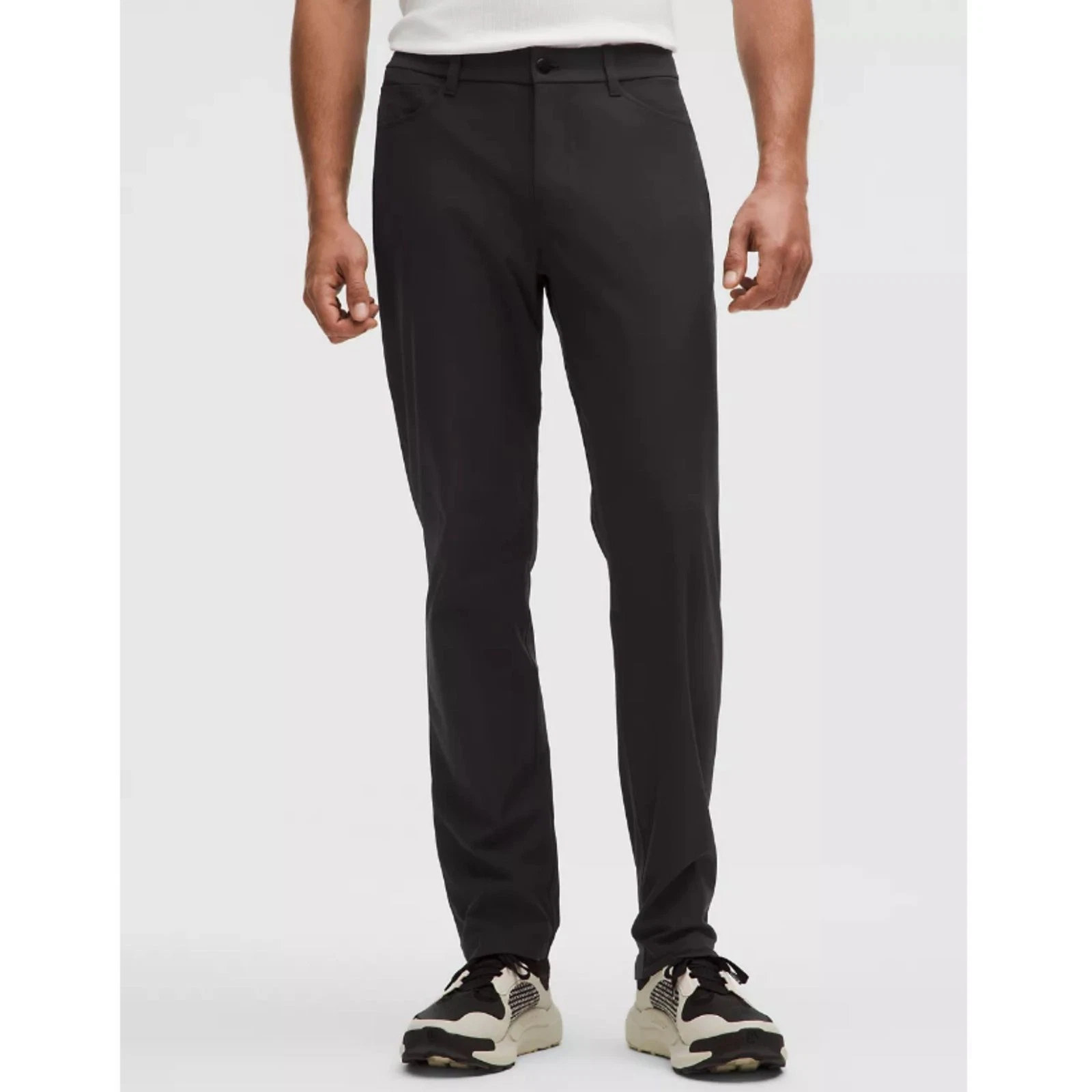Lululemon ABC Classic Fit 5 Pocket Pant Men's 33 Black Warpstreme Stretch Smooth