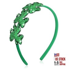 Green Shamrock Headbands St. Patrick's Day Hair Bands for Women Girls, Style 3