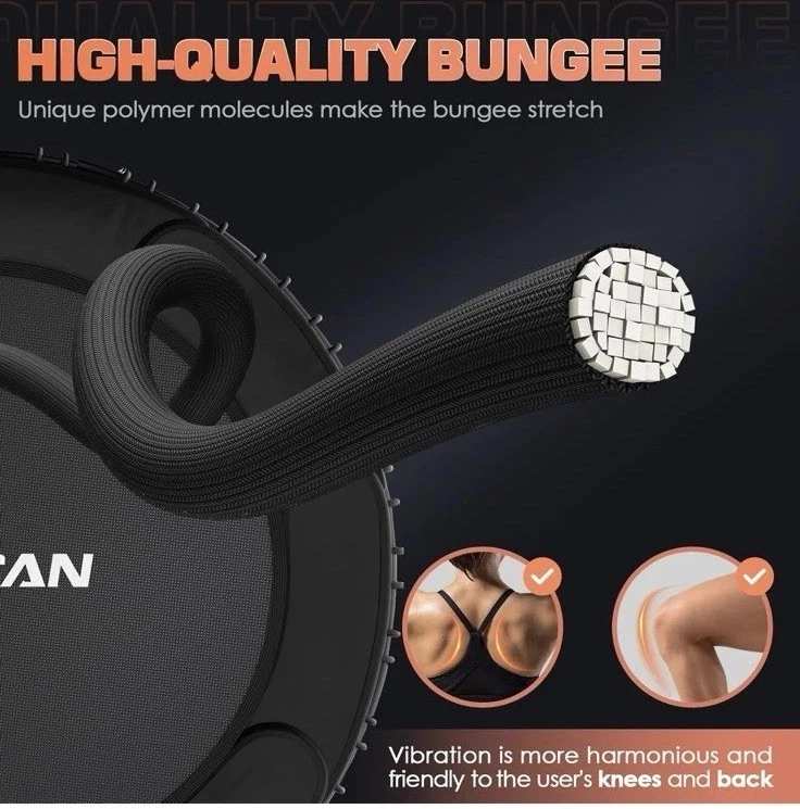 Mini cama elástica plegable BCAN 450LBS/550LBS, 40"/48"  Foto 2 de 4