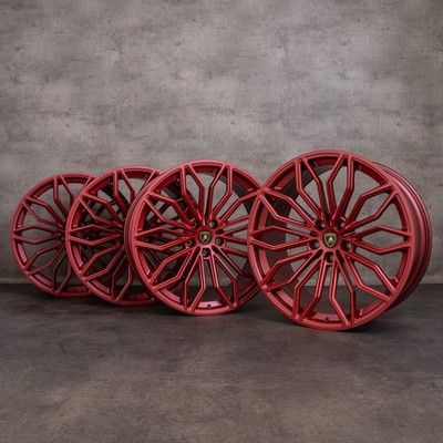 Lamborghini Urus Wheels 23 Inch Galanthus 4ML601025CG 4ML601025CH Matte Red NEW
