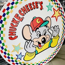 🌟Used Vintage Chuck E Cheese Sign Restaurant Americana Sign