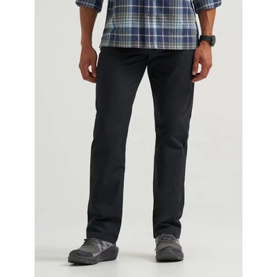 NWT Men's Wrangler ATG 36x34 Straight Leg Canvas Mountain Utility Black Pants
