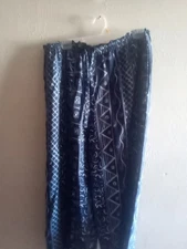 Vtg,Nancy Heller, For Saks,Silk Wide Leg Drawstring Pants, Medium