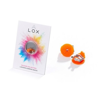 Lox Hypoallergen Sicher Ohrhaken Orange - 2 Paar für Ohrringe