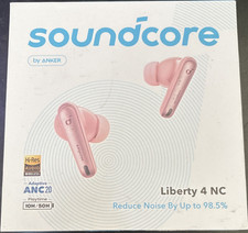 soundcore Liberty 4 NC Pink True-Wireless Noise Cancelling Bluetooth Earbuds