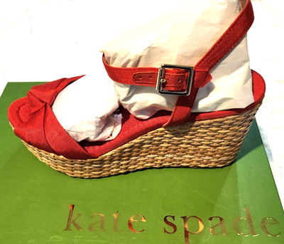 Kate Spade NEW Maraschino Red Platform Sandals