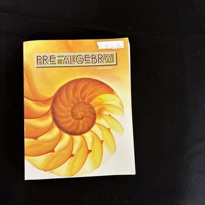 BJU Prealgebra Student Text - Pre Algebra Textbook - Second Edition, Pre-Algebra