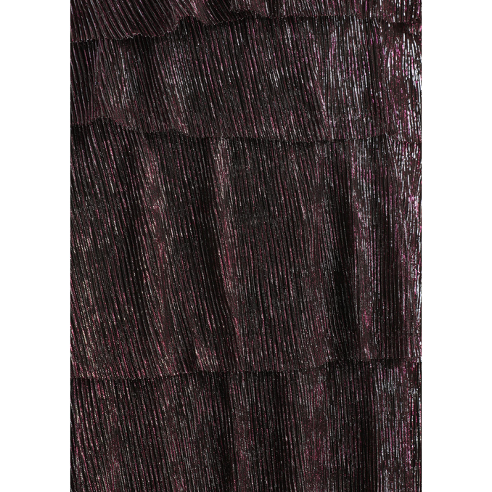 Lulus Glowing Gorgeous Magenta Metallic Tiered Mini Dress Size Large NEW