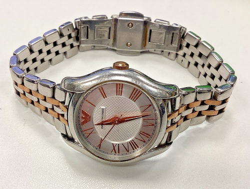 Emporio Armani Ladies Stainless Steel Watch AR 1825-251409 Working WA3 - Picture 14 of 16