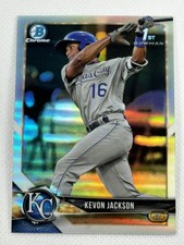 2018 1st Bowman Chrome Refractor BDC-83 Kevon Jackson Kansas City Royals