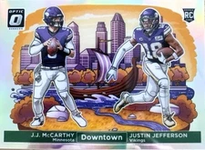 MAGNET 2024 Panini Donruss Optic JJ McCarthy Justin Jefferson Dual Downtown