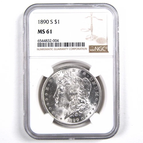 1890 S Morgan Dollar MS 61 NGC 90% Silver Uncirculated SKU:I3111