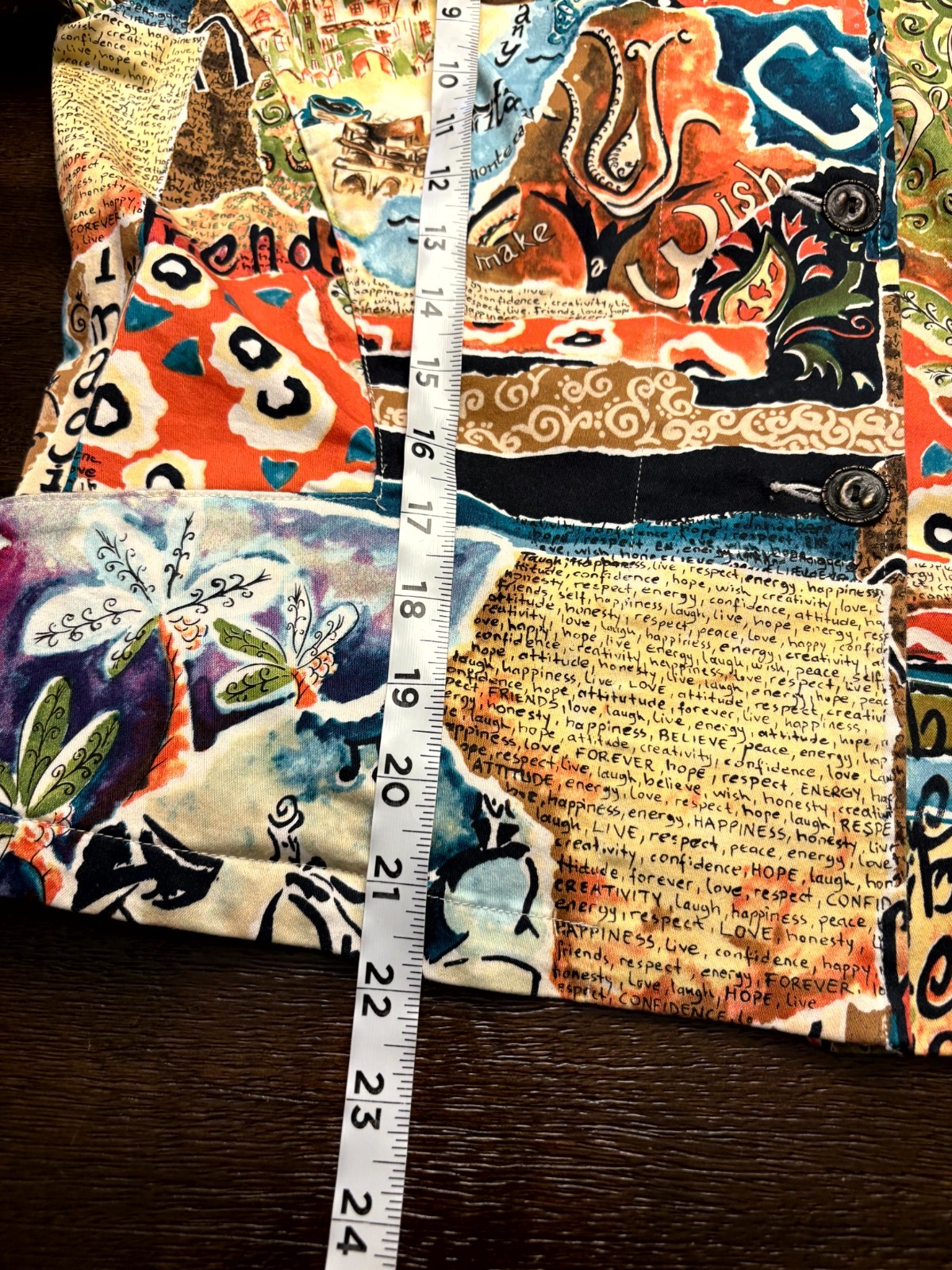 Chico's Multicolor Vibrant Patchwork Denim Pop Ar… - image 6