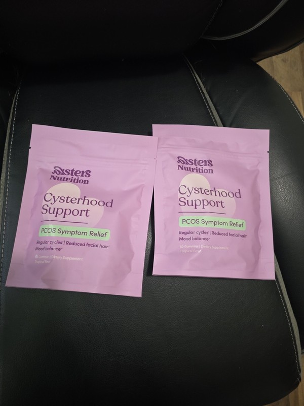 Sisters Nutrition Cysterhood Support Gummies 60 Count PCOS Relief Tropical Rosé
