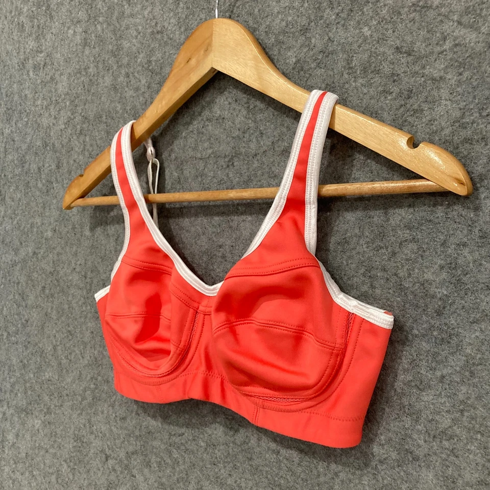 NUEVO Sujetador deportivo Bendon para mujer talla 12C coral con aros elástico 17701 Foto 2 de 4