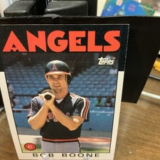 1986 Topps #62 Bob Boone California Angels Baseball Card