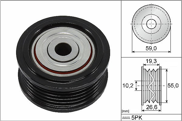 Schaeffler INA Umlenk-/FüHrungsrolle, Keilrippenriemen FüR Mitsubishi-image
