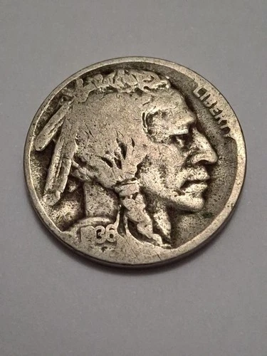 1936  FULL  DATE  NICE ORIGINAL   BUFFALO NICKEL 5¢  🇺🇸     BN801