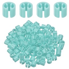 120Pcs Hanger Size Markers, Fit 3-5mm Rod Hanger Tags Organization, Light Blue