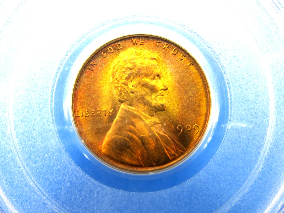 1909 VDB P Lincoln Cent, First Year Of Issue, PCGS MS 66 Red - Image 4 of 4