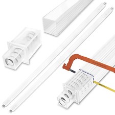2 Pack 24 in Bathroom Towel Bar Replacement Rod with Adjustable Spring End