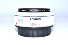 Canon EF 40mm f/2.8 STM WHITE NEAR MINT Pancake Lens Fast Prime from Japan CX152