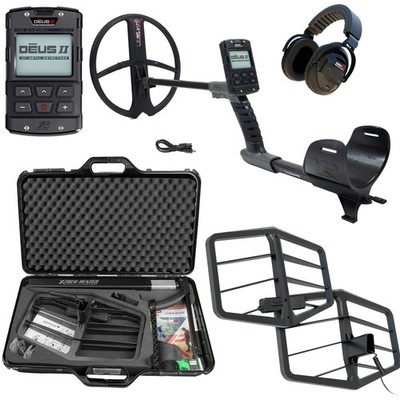 XP DEUS II RC Detector 13x11'' Coil, WSAXL-ST, and XTREM Hunter Kit XTR-115E