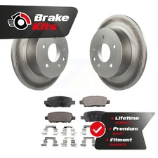 Rear Coated Brake Rotor & Semi-Metallic Pad Kit For 2007-2019 Nissan Sentra SE-R