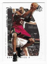 1999-00 SP Authentic Vin Baker Seattle Supersonics Basketball Card #77
