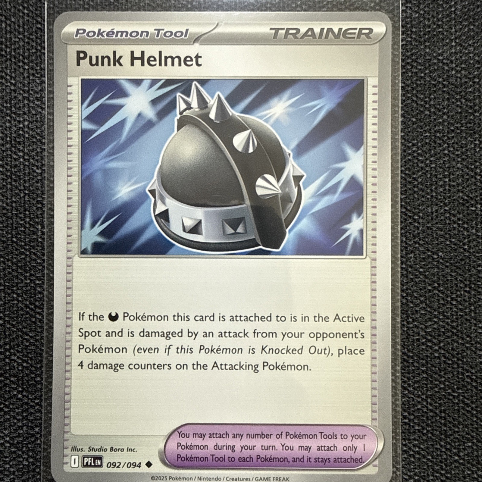 Punk Helmet 092/094 Trainer Pokemon Card NM Phantasmal Flames Clean