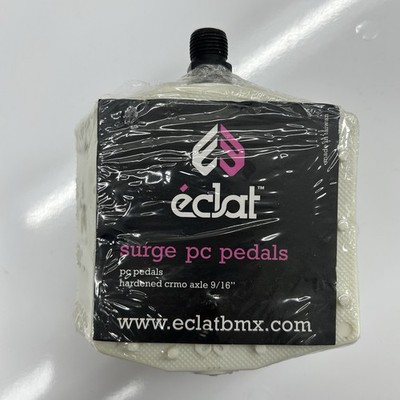 ECLAT SURGE PC PEDALS 9/16 WHITE BRAND NEW DISCONTINUED RARE