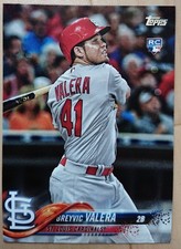 Breyvic Valera 2018 Topps #459 MLB Rookie Card New Sealed bbC. rookie card picture