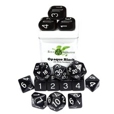 15-Piece Dice Set Opaque BKwh
