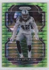 2021 Panini Prizm Neon Green Pulsar Prizm Cory Littleton #183 1e5k