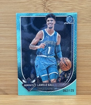 LAMELO BALL 2025-26 BOWMAN CHROME AQUA MOJO REFRACTOR /125 #BCV-86