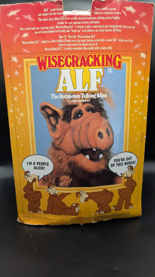 Coleco Vintage 1986 Wisecracking ALF The Outspoken Talking Alien Foto 3 de 4