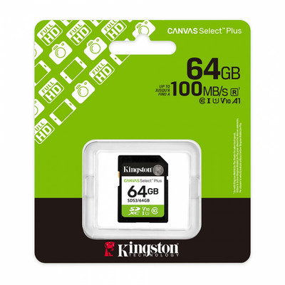 KINGSTON Secure Digital SDXC Canvas Select Plus 64 GB Class 10 Neue