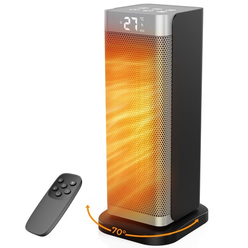 Electric Heater 2000W Portable Fan Heater with 3 Modes Low Noise Small Sliver