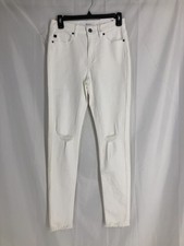 KanCan Women  s White High Rise Super Skinny Jeans Denim Stretch Size 13