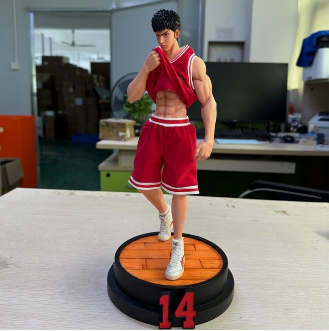 Estatua de resina NIGHT CIOW Studio Slam Dunk Hisashi Mitsui en stock desechada 1/6